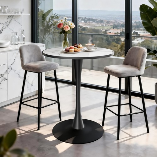 Marble round dining - marble,