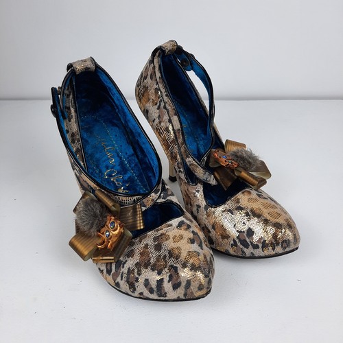Irregular choice gold leopard - irregular,
