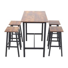 Bar Table and 4 Stools Tall