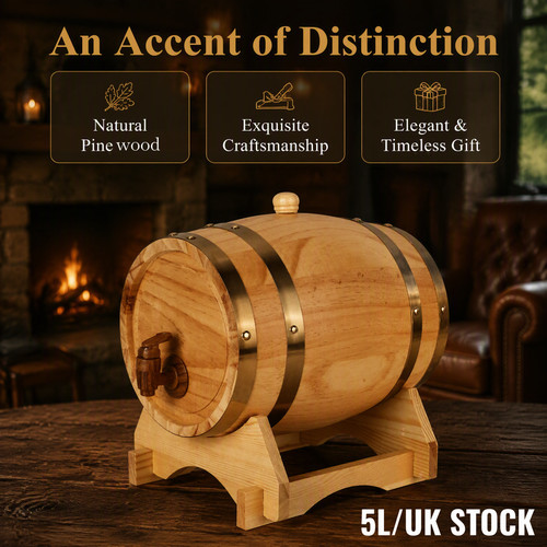 Whiskey barrel dispenser wine - whiskey,