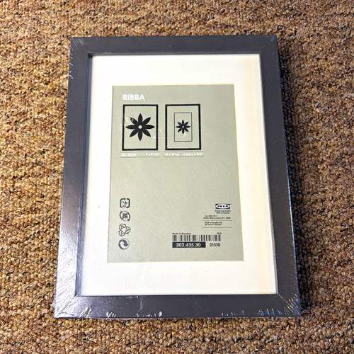 Ikea ribba dark grey 18x24cm - ribba,