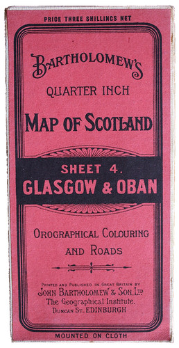 Bartholomew quarter inch map - quarter,