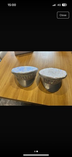 Silver sequin hat captains - sequin,