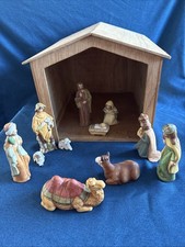 Vintage Nativity Set 11 Piece