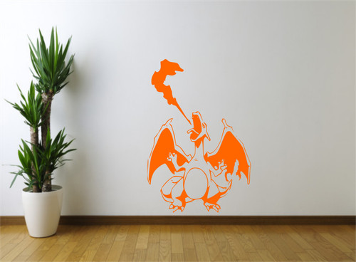 Charizard wall art - wall, decal