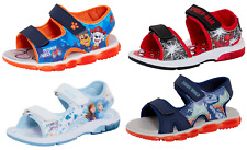 Kids Character Sandals Girls Boys Sliders Easy Fasten Casual Shoes Summer Shoes 