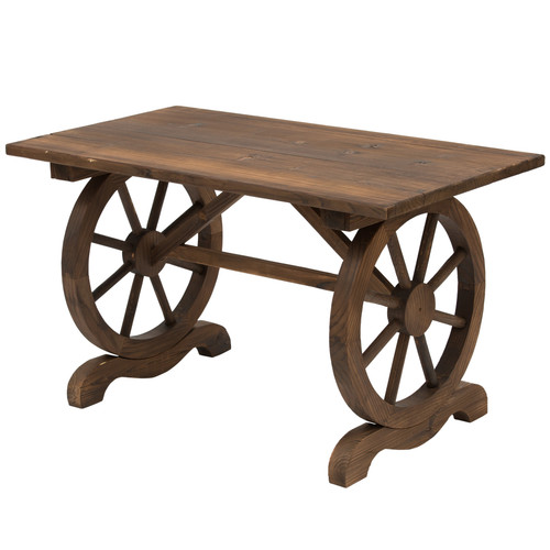 Wooden garden coffee table - wooden,