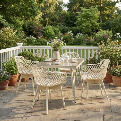 Lattice cream modern dining - lattice,