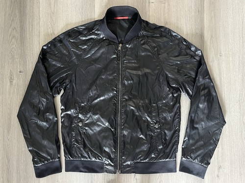Prada black nylon bomber