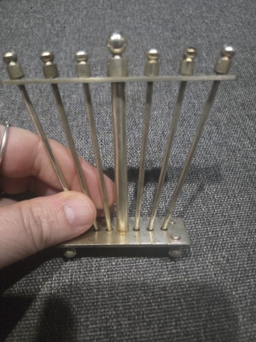Rare vtg silver cocktail pick - rare,