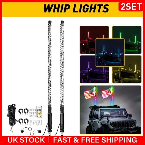 4pcs 3ft rgb whip - 4pcs, led