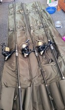3 Century NCS carp Rods and 3 Daiwa Emblem 5000 Reels  BANK TRANSFER OR CASH onl
