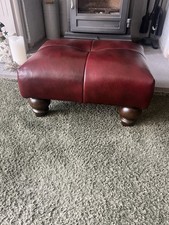 Footstool Small Antique Red