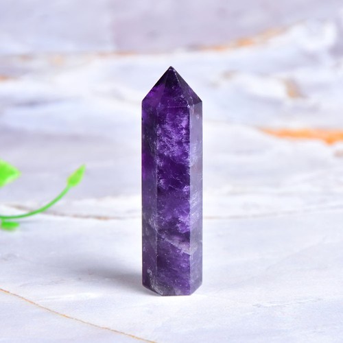 Natural amethyst point crystal - natural,