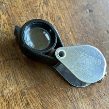RARE VINTAGE ZEISS GOLD JEWELLERS LOUPE MAGNIFIER 15X SERIES L MADE IN GERMANY