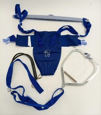 Tippitoes Blue Baby Door Bouncer Jumper with Frame & Straps Bundle Preowned 