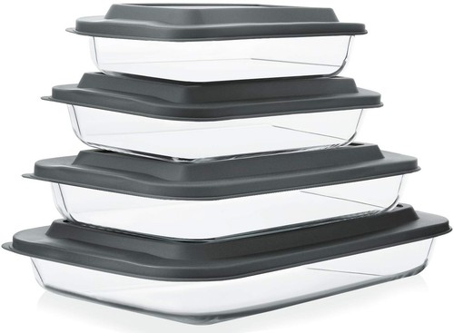 Piece deep glass baking - 8-piece, dish