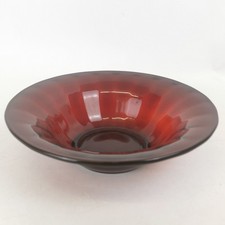 Vintage Ruby Red Glass Bowl -