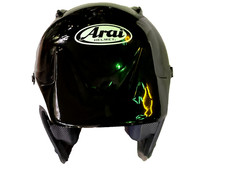 Arai Penta Pro Helmet Black Open Face Medium with SGTTX Motorcycle Goggles