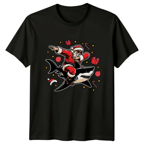 Dabbing santa riding - santa,