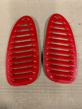 GENUINE JAGUAR XKR XK8 BONNET VENTS LOUVRES PAIR 1996 - 2005 COLOUR RED