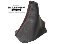 Gear Stick Gaiter For Volkswagen Passat CC 2008-12 Leather Red Stitching