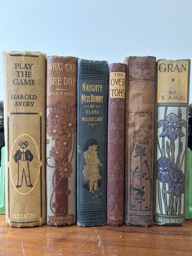 Decorative antique books - books, x6