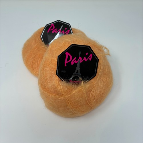 100g vintage orange mohair - 100g,
