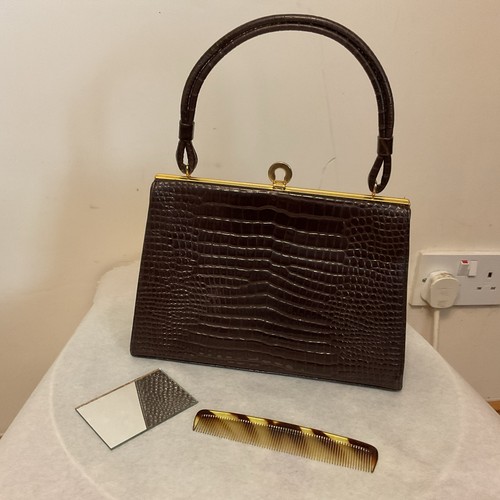 Vintage alligator leather - alligator,
