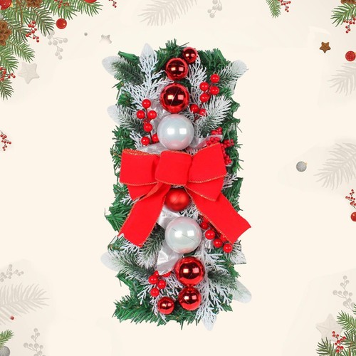 Christmas stair swag - stair,