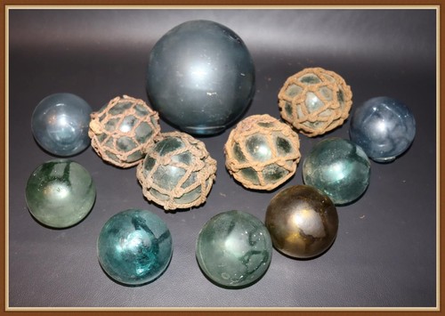 Antique japanese glass fishing - japanese,