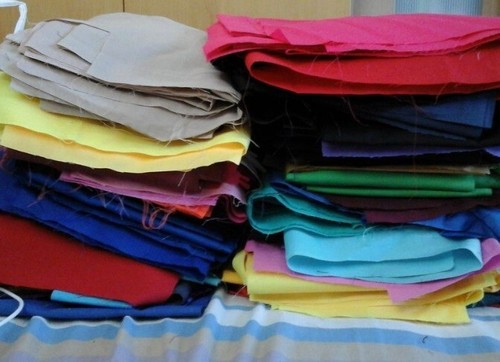 Poly cotton fabric - poly, offcuts