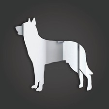 Beauceron Silver Acrylic Mirror