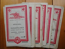 Arsenal home programmes