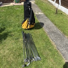 Lynx Golf Clubs Full Set With Mitsushiba Gold Club Carrier