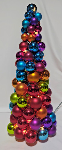 Glass bulb tabletop christmas - bulb,