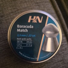 H&N Sport Baracuda Match Pellets .22 5.51mm air rifle airgun pistol QTY  200