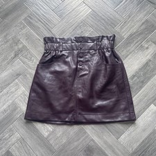 Zara Faux Leather Short Skirt