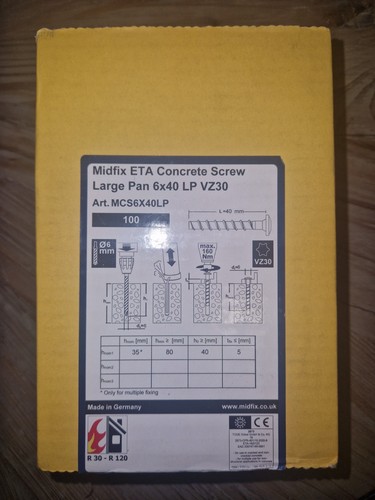 Midfix eta concrete screw - midfix,