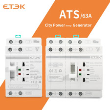 ETEK  Din Rail 2P/4P ATS Dual