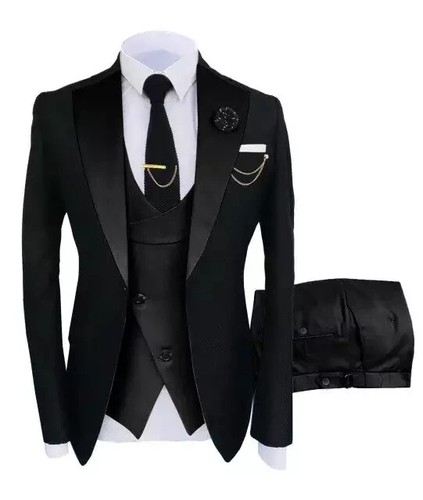 Men peak lapel - peak, black