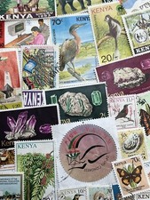 Kenya 100 postage stamps used - kenya,