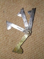 ANTIQUE BRASS HANDLE ANIMAL BLOOD LETTING FLEAM  .Veterinary Use.By "HAVBAND"