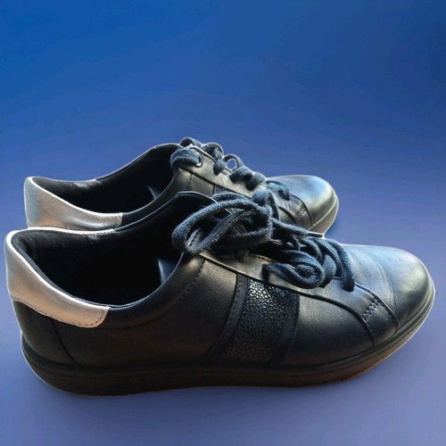 Hotter navy blue leather - blue,