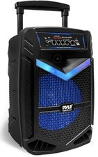 Pyle System 12”, Portable Speakers, Party Speakers Bluetooth 800W, Subwoofer LED