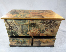 Lovely Vintage Large Decoupage