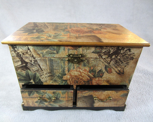 Lovely vintage large decoupage - vintage,
