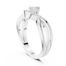 Round Cut VVS1 D Diamond Ring
