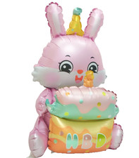 Rabbit Balloon Happy Birthday