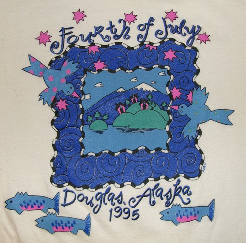 Vtg 90s douglas alaska shirt - alaska, t